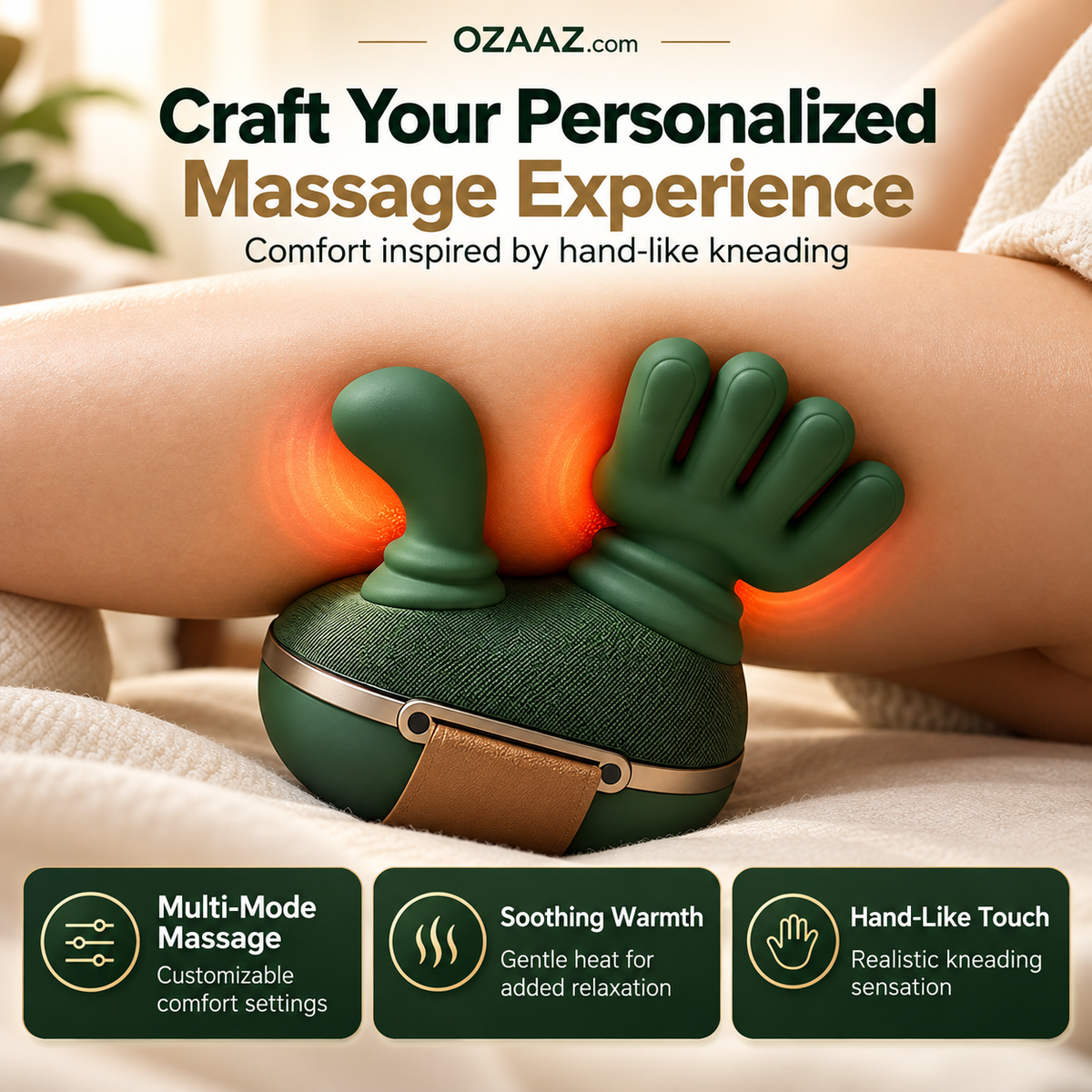 OZAAZ™ Bionic Shiatsu Massager | Neck, Shoulder & Leg Massager